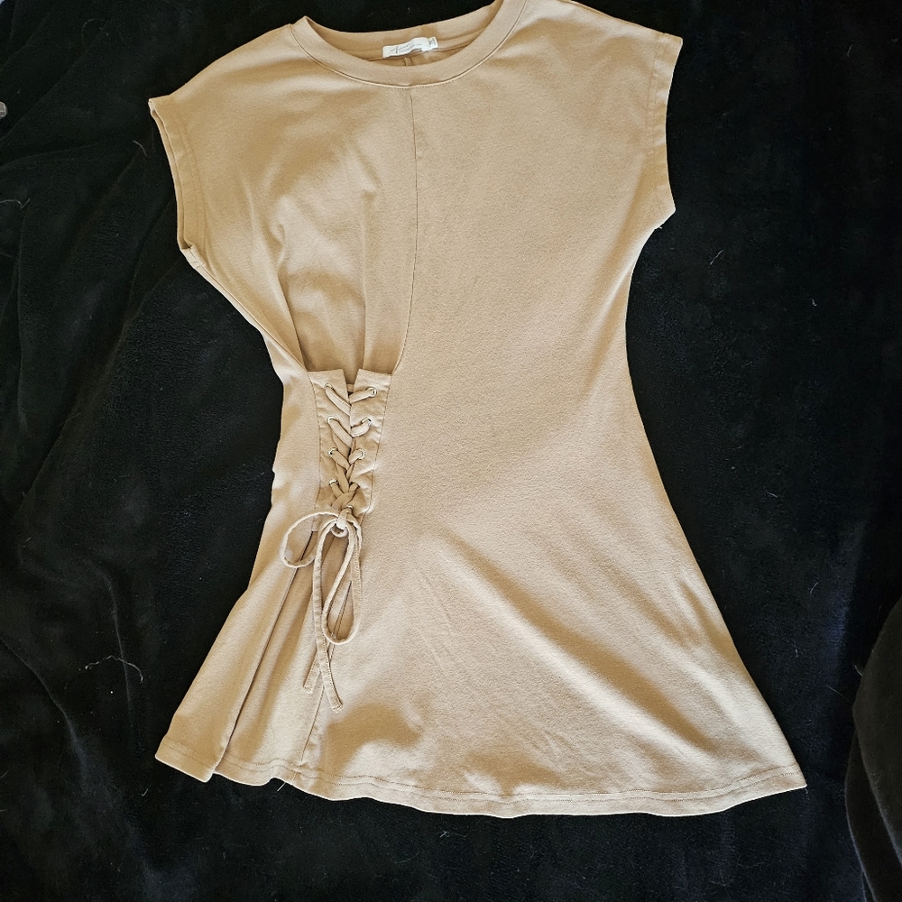 Womens Tan Mini Dress Size Medium